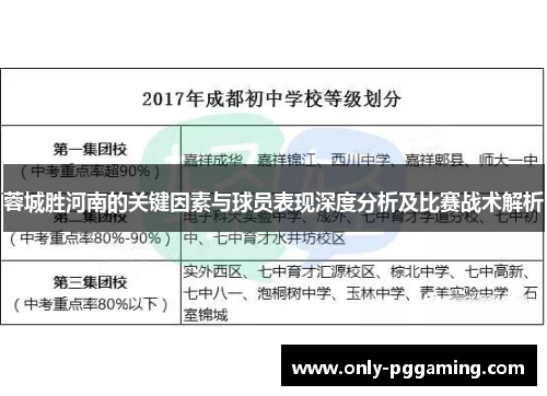 蓉城胜河南的关键因素与球员表现深度分析及比赛战术解析